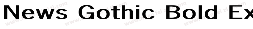 News Gothic Bold Ex字体转换